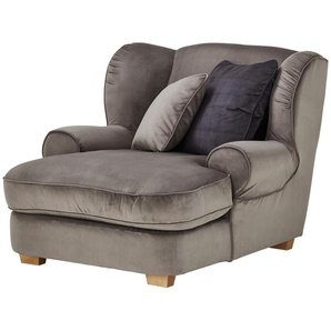 Megasessel  Lounge ¦ grau ¦ Maße (cm): B: 122 H: 97 T: 140.0