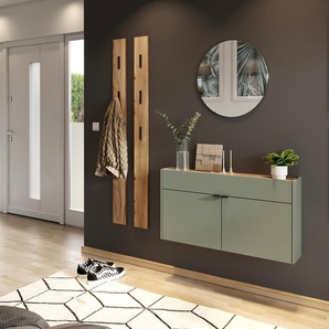 Mehrzweckschrank »Ameca« breit - schwarz - Holz -