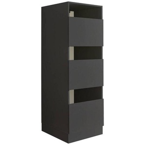 Mehrzweckschrank, Anthrazit, Holzwerkstoff, 2 Fächer, 50x162x67.5 cm, erweiterbar, stehend, Schlafzimmer, Kleiderschränke, Mehrzweckschränke