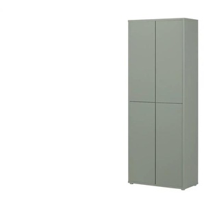 Mehrzweckschrank  Bolognano ¦ grün ¦ Maße (cm): B: 74,3 H: 192 T: 34.8