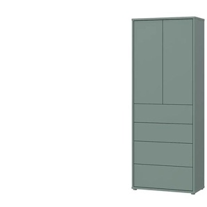 Mehrzweckschrank  Bolognano ¦ grün ¦ Maße (cm): B: 74,5 H: 191,9 T: 34.9