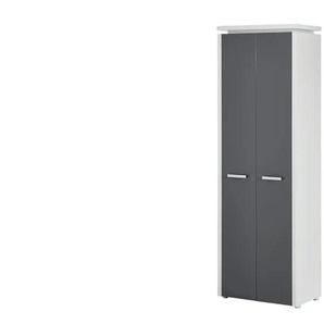 Mehrzweckschrank - grau - Materialmix - 62 cm - 192 cm - cm 37,0 | Möbel Kraft