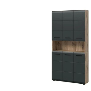 Mehrzweckschrank - holzfarben - Materialmix - 90 cm - 185 cm | Möbel Kraft
