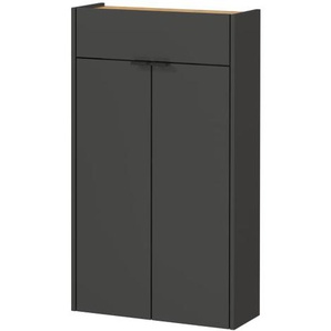Mehrzweckschrank II GW-Ameca, graphit/Eiche-Nachbildung, inkl. Softclose Funktion