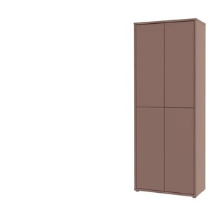 Mehrzweckschrank - rot - Materialmix - 74,3 cm - 192 cm - cm 34,8 | Möbel Kraft