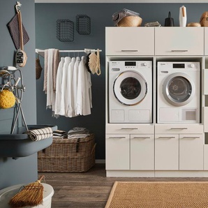 Mehrzweckschrank-Set LAUNDREEZY LAUNDREEZY LDSK11, weiß, B:185cm H:200cm T:67,5cm, Holzwerkstoff, Kastenmöbel-Sets, Breite 185 cm