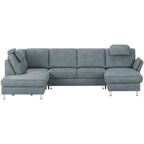 Mein Sofa bold Wohnlandschaft  Veit ¦ blau ¦ Maße (cm): B: 305 H: 90 T: 200