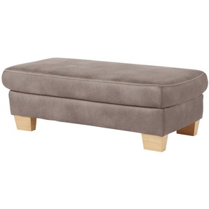 Mein Sofa bold XXL - Hocker  Beata ¦ grau ¦ Maße (cm): B: 130 H: 45 T: 65.0