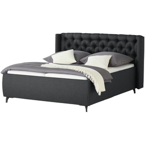 meinBett Polsterbettgestell  Eyra ¦ grau ¦ Maße (cm): B: 208 H: 104