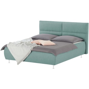meinBett Polsterbettgestell  Fara ¦ türkis/petrol ¦ Maße (cm): B: 222 H: 102