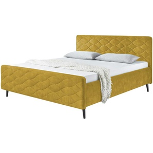 meinBett Polsterbettgestell  Mariano A ¦ gelb ¦ Maße (cm): B: 149 H: 108