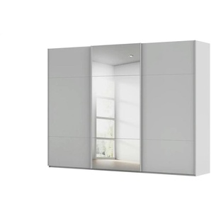 meinSchrank Schwebetürenschrank inklusive Zubehör Regina ¦ grau ¦ Maße (cm): B: 301 H: 223 T: 68.0