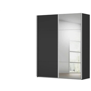 meinSchrank Schwebetürenschrank inklusive Zubehör Regina ¦ schwarz ¦ Maße (cm): B: 181 H: 223 T: 68.0