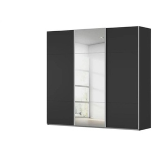 meinSchrank Schwebetürenschrank inklusive Zubehör Regina ¦ schwarz ¦ Maße (cm): B: 242 H: 223 T: 68.0