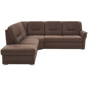 meinSofa Ecksofa aus Mikrofaser Edda ¦ braun ¦ Maße (cm): B: 253 H: 96 T: 238.0
