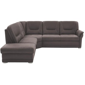 meinSofa Ecksofa aus Mikrofaser Edda ¦ braun ¦ Maße (cm): B: 253 H: 96 T: 238.0