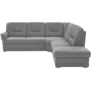 meinSofa Ecksofa aus Mikrofaser Edda ¦ grau ¦ Maße (cm): B: 253 H: 96 T: 238.0