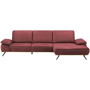 meinSofa Ecksofa  Fiona ¦ rot ¦ Maße (cm): B: 322 H: 89 T: 187.0