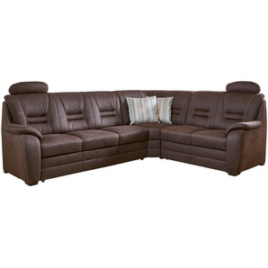 meinSofa Ecksofa  Franka ¦ braun ¦ Maße (cm): B: 286 H: 96 T: 234.0