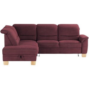 meinSofa Ecksofa  Liva ¦ rot ¦ Maße (cm): B: 254 H: 106 T: 224.0