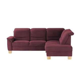 meinSofa Ecksofa  Liva ¦ rot ¦ Maße (cm): B: 254 H: 106 T: 224.0