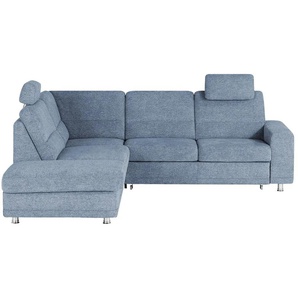 meinSofa Ecksofa  Marc ¦ blau ¦ Maße (cm): B: 243 H: 85 T: 234.0