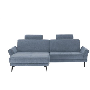 meinSofa Ecksofa  Mike ¦ blau ¦ Maße (cm): B: 251 H: 86 T: 216.0