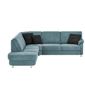 meinSofa Ecksofa Ole-S ¦ blau ¦ Maße (cm): B: 269 H: 91 T: 287.0