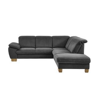 meinSofa Ecksofa  Raica-S ¦ grau ¦ Maße (cm): B: 266 H: 91 T: 243.0