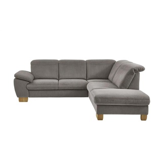 meinSofa Ecksofa Raica-S ¦ grau ¦ Maße (cm): B: 266 H: 91 T: 243.0