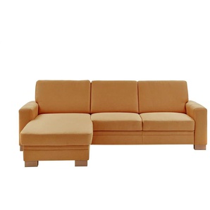 meinSofa Ecksofa  Uli-S ¦ gelb ¦ Maße (cm): B: 270 H: 90 T: 258