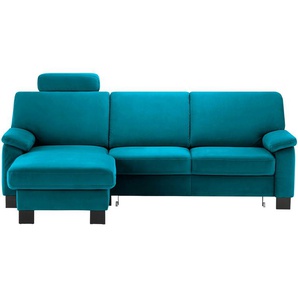 meinSofa Ecksofa  Veit ¦ türkis/petrol ¦ Maße (cm): B: 232 H: 90 T: 168.0