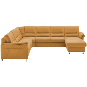 meinSofa Wohnlandschaft mit Boxspringpolsterung Donald ¦ gelb ¦ Maße (cm): B: 330 H: 89 T: 173.0