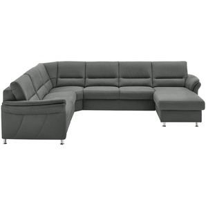 meinSofa Wohnlandschaft mit Boxspringpolsterung Donald ¦ grau ¦ Maße (cm): B: 330 H: 89 T: 173.0