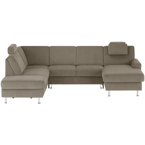 meinSofa Wohnlandschaft  Jana ¦ braun ¦ Maße (cm): B: 309 H: 87 T: 235