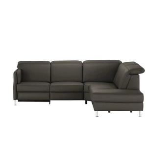 meinSofa Leder-Ecksofa Leon ¦ braun ¦ Maße (cm): B: 259 H: 83 T: 236.0