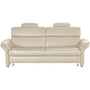 meinSofa Einzelsofa Leder Manon ¦ beige ¦ Maße (cm): B: 228 H: 94 T: 92.0