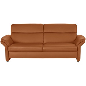 meinSofa Einzelsofa Leder Manon ¦ orange ¦ Maße (cm): B: 228 H: 94 T: 92.0