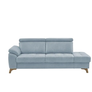 meinSofa Recamiére  Chloris ¦ blau ¦ Maße (cm): B: 221 H: 107 T: 102.0
