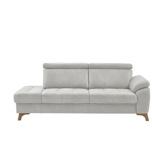 meinSofa Recamiére  Chloris ¦ grau ¦ Maße (cm): B: 221 H: 107 T: 102.0