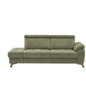 meinSofa Recamiére  Chloris ¦ grün ¦ Maße (cm): B: 221 H: 107 T: 102.0