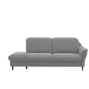 meinSofa Recamiere  Ellen ¦ grau ¦ Maße (cm): B: 219 T: 102.0