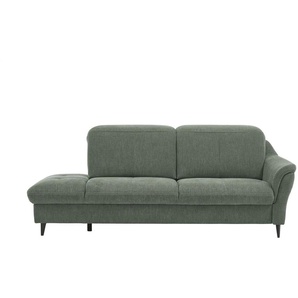 meinSofa Recamiere  Ellen ¦ grün ¦ Maße (cm): B: 219 T: 102.0