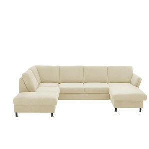 meinSofa Wohnlandschaft aus Flachgewebe Veit ¦ beige ¦ Maße (cm): B: 305 H: 90 T: 200.0