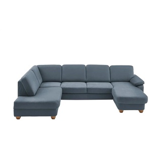 meinSofa Wohnlandschaft  Oliver ¦ blau ¦ Maße (cm): B: 300 H: 85 T: 202.0