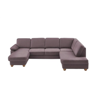 meinSofa Wohnlandschaft  aus Kunstleder Oliver ¦ lila/violett ¦ Maße (cm): B: 300 H: 85 T: 202.0