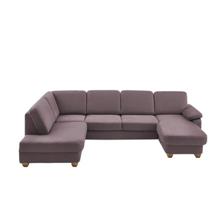 meinSofa Wohnlandschaft  aus Kunstleder Oliver ¦ lila/violett ¦ Maße (cm): B: 300 H: 85 T: 202.0