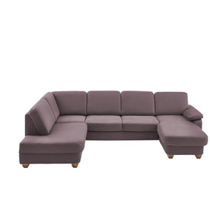 meinSofa Wohnlandschaft  aus Kunstleder Oliver ¦ lila/violett ¦ Maße (cm): B: 300 H: 85 T: 202.0