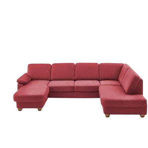 meinSofa Wohnlandschaft  aus Kunstleder Oliver ¦ rot ¦ Maße (cm): B: 300 H: 85 T: 202.0