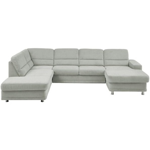 meinSofa Wohnlandschaft   Carina ¦ grau ¦ Maße (cm): B: 311 H: 85 T: 166